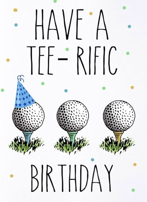 Happy Birthday Golf, Friends Birthday Card, Birthday Sayings, Golf Quotes Funny, Golf Birthday Cards, Happy Birthday Man, Nice Words, Funny Happy Birthday Wishes, Happy Birthday Husband