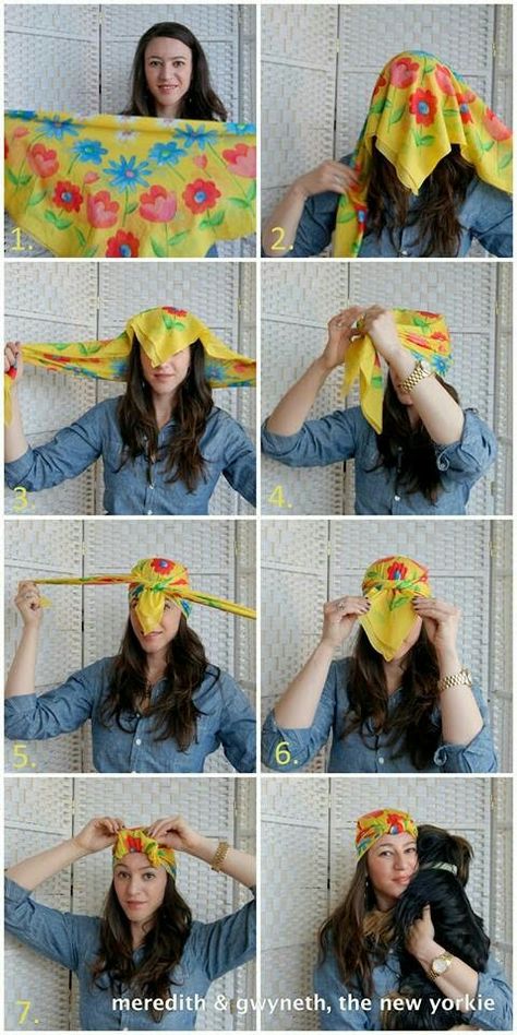 Tie A Turban, Hair Wrap Scarf, Hair Scarf Styles, Head Scarf Styles, Peinados Fáciles Para Cabello Corto, Bandana Hairstyles, Hair Wraps, How To Wear Scarves, 인물 사진