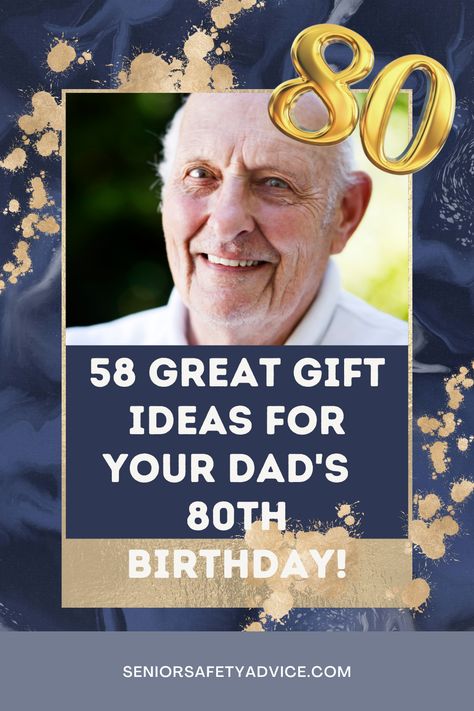 Here are 58 of the best 80th birthday gift ideas for men! You won't have to spend much time guessing and trying to figure out what to get him! We got you covered. Creative 80th Birthday Gifts, Ideas For 80th Birthday Party Dads, Men’s 80th Birthday Party, Male 80th Birthday Party Ideas, Dads 80th Birthday Ideas, 80 Bday Party Ideas, 80th Birthday Ideas For Dad, Gifts For 80 Year Old Man, 80th Birthday Gift Ideas For Men