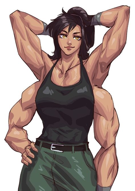 Four muscle arms woman Four Arm Character Design, Arm Drawing, Tomboy Art, Buff Women, Character Poses, Muscle Girls, Woman Drawing, Girls Characters, Female Character Design