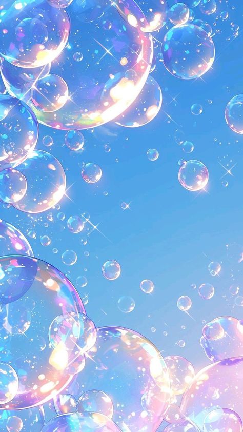 Iphone Bubble Wallpaper, Bubble Aesthetic Wallpaper, Bubble Background, Iphone Aesthetic Wallpaper, Wallpaper Computer, Bubbles Wallpaper, Dreamy Artwork, Whatsapp Wallpaper, Theme Background