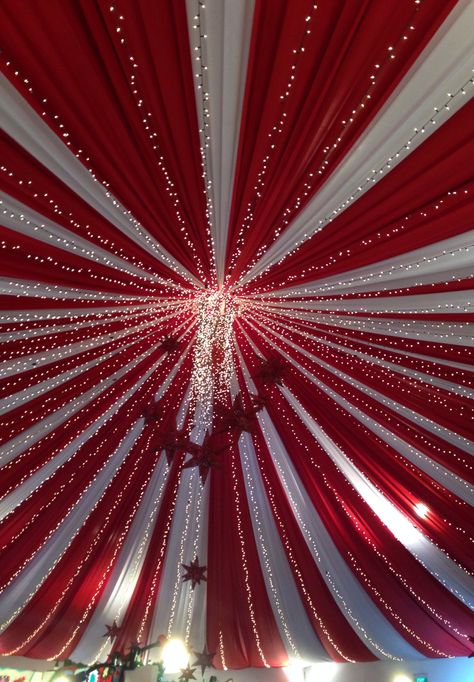 swags Red And White Mandap Decor, Red And White Wedding Theme, Party Ceiling Decorations, Red Quinceanera Ideas, Asthetic Picture White And Black, Reception Stage Decor, Wedding Stage Backdrop, Red And White Weddings, Wedding Card Frames