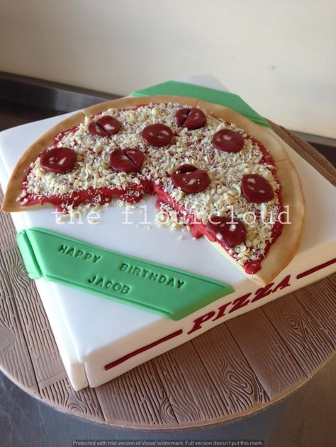 Cakes That Look Like Food, Pizza Birthday Cake, Pizza Birthday, Realistic Cakes, Pizza Cake, Beautiful Birthday Cakes, Crazy Cakes, Cute Birthday Cakes, Unique Cakes