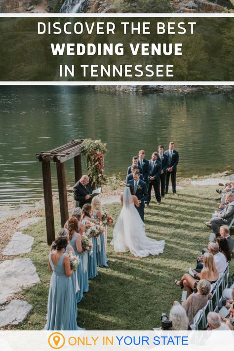 Waterfront Wedding Ceremony, Johnson City Tennessee, Tennessee Wedding Venues, Most Beautiful Wedding, Waterfront Wedding, Tennessee Wedding, Johnson City, Beach Bar, Wedding Event Venues