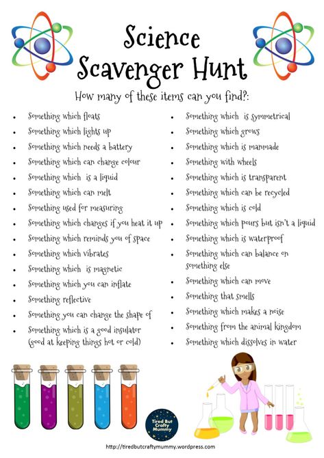 Here we have a Science Scavenger Hunt which you can complete around your home. Perfect for a rainy lockdown day! Science Scavenger Hunt, Book Scavenger Hunt, Classroom Scavenger Hunt, Physics Classroom, Toddler Teacher, Science Games, Science Club, About Science, Scavenger Hunt For Kids