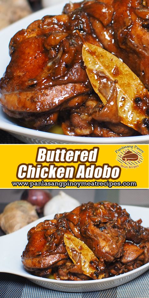 Buttered Chicken Adobo is a divine symphony of succulent chicken, tangy adobo, and velvety butter that dances on your taste buds, leaving them utterly enchanted. #ButteredChickenAdobo Filipino Adobo Chicken, Chicken Adobo Filipino, Buttered Chicken, Butterfly Chicken Breast, Scottish Dishes, Chicken Quarters, Carnivore Recipes, Filipino Dish, Chicken Adobo