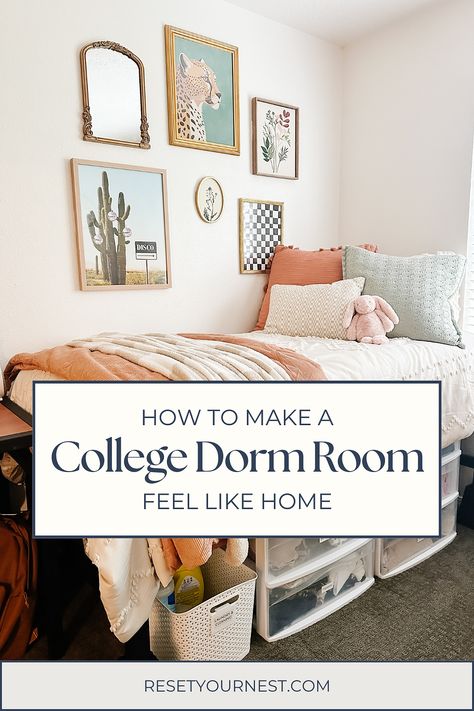 How to Make a College Dorm Room Feel Like Home College Dorm Room Design Ideas, Luxury Dorm Room Ideas, Luxury Dorm Room, Dorm Room Themes, Butler University, University Dorms, College Dorm Room Decor, Budget Friendly Decor, Smart Storage