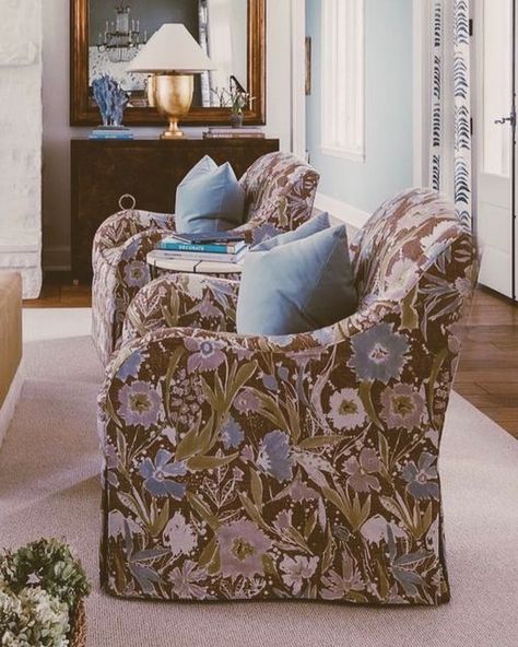 Lulie Wallace Fabric, Small Den, Lulie Wallace, Furniture Fix, Kitchen Redo, Bonus Room, Master Suite, Accent Chairs, Living Spaces