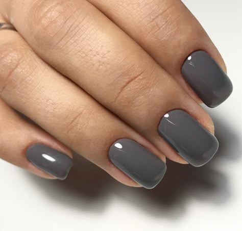 Sterling is a medium pewter grey. Award Winning Gel Polish! This incredible 100% pure colored gel is created by Akzentz amazing team of chemists to be completely solvent free, long lasting and easily applied! This unique formula provides numerous benefits: Easy Application - The product is not runny so it stays where you apply it. Odor Free - Absolutely NO smell. Does not smell like nail polish, since it is polish free. Flexibility and Strength - Typical gel polish made with polish in it will ch Grey Polish Nails, Bluish Grey Nails, Grey Square Nails, Charcoal Grey Nails, Short Grey Nails, Charcoal Nails, Gorgeous Images, Polished Nails, Fall Nail Trends