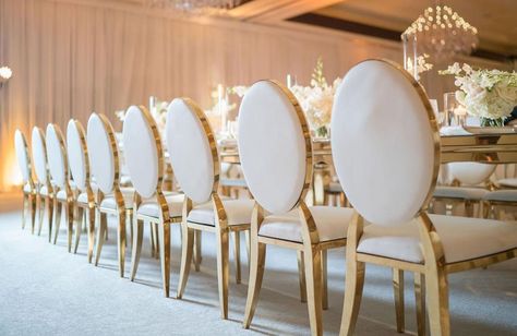 The gold rim chairs are an excellent choice for events. Our latest item to the Designer HQ  was last modified: June 4th, 2019 by Team Gold Chairs Wedding, Gold Wedding Chairs, Silver Chiavari Chairs, Gold Chairs, Table Swag, Chairs Wedding, Gold Chair, Feature Chair, Throne Chair