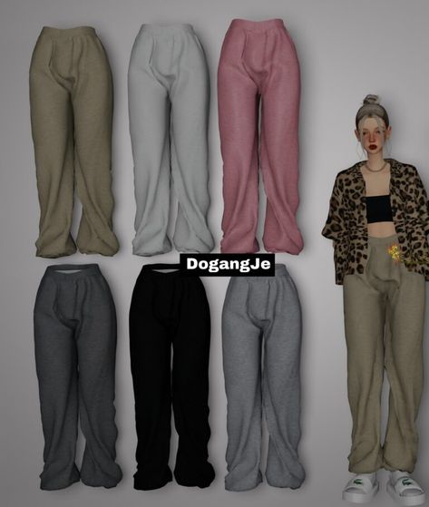 dogangje sims 4 cc - Gamingwithprincess Sims 4 Cc Female Sweatpants, Sims 4 Sweatpants, Sims 4 Cc Sweatpants, Mod Hair, Cc Clothes, Girl Sweat, White Sweatpants, Sims 4 Cc Folder, Sims4 Cc