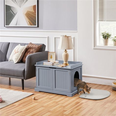 Archie & Oscar Messer Litter Box Enclosure & Reviews | Wayfair.co.uk Cat Litter Enclosure, Niche Chat, Litter Box Covers, Litter Bin, Cat Litter Tray, Litter Box Furniture, Litter Box Enclosure, Cat Litter Box Furniture, Litter Tray