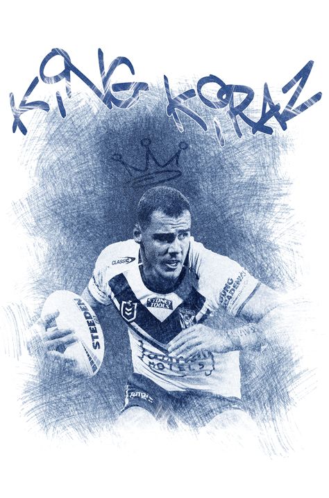 Canterbury-Bankstown Bulldogs - Jacob Kiraz - KING KIRAZ! Nrl Bulldogs, Canterbury Bulldogs, Canterbury, Old School, Bulldog