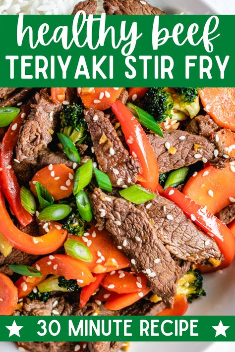 beef stir fry Teriyaki Beef Stir Fry, Easy Beef Stir Fry, Teriyaki Stir Fry, Beef Stir Fry Recipes, Teriyaki Beef, Fry Recipes, Homemade Teriyaki Sauce, Beef Stir Fry, Teriyaki Sauce