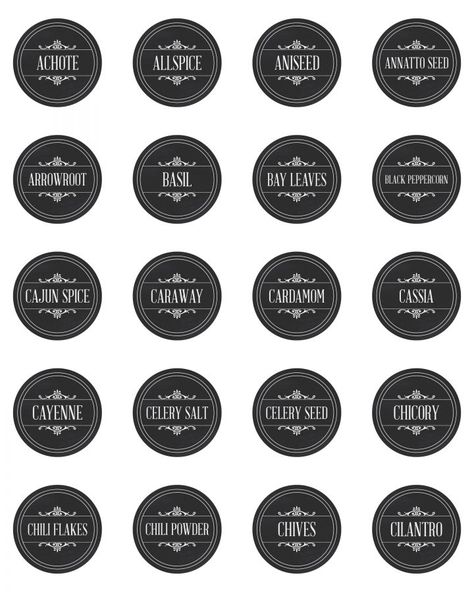 Come on in on this wonderful Free Printable Friday! We have a special treat for you...a set of Free Printable Farmhouse Herb and Spice Labels plus a Bonus Set of 150 Pantry Labels for all followers. So come on in and get that Kitchen Organized and looking great! Farmhouse Pantry Labels, Food Label Template, Herb Labels, Farmhouse Pantry, Spice Jar Labels, Kitchen Labels, White Paint Pen, Cottage Market, Spice Labels