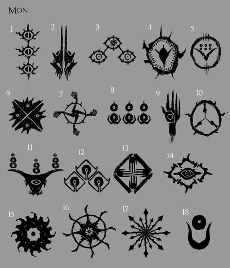 Crests by mythrilgolem1 on DeviantArt Sci Fi Symbols, Fantasy Crest, Fantasy Symbols, Modern Dnd, Fate Core, Dungeons And Dragons Diy, Darkness Dragon, D20 Modern, Witch Symbols