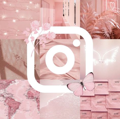 Instagram Logo Pink, Wallpaper Iphone Pastel, Logo Pink, Pink Instagram, Pink Wallpaper Iphone, Instagram Logo, Pink Wallpaper, App Icon, Pastel Pink