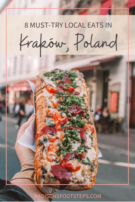 Warsaw Poland Restaurants, Krakow Food Guide, Day Trips From Krakow, Warsaw Poland Food, Where To Eat In Krakow, Poland Food Traditional, Jewish Quarter Krakow, Polish Street Food, Krakow Photo Ideas