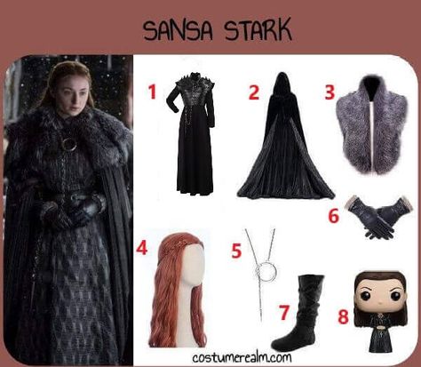 Best Diy Game Of Thrones Sansa Stark Halloween Costume Guide, Diy Sansa Stark Costume Tutorial Sansa Stark Halloween Costume, Sansa Stark Dress, Sansa Stark Costume, Archery Costume, Sansa Stark Cosplay, Game Of Thrones Sansa Stark, Game Of Thrones Halloween, Fur Aesthetic, Group Costume Ideas