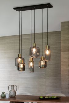 Drop Down Lights Over Dining Table, New House Lighting Ideas, Kitchen Drop Lights, Dining Lights, Black Pendant Lights, Lights Over Dining Table, Dining Table Lighting, Lounge Lighting, Kitchen Ceiling