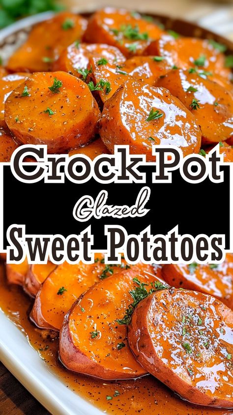 Crock Pot Glazed Sweet Potatoes Ninja Sweet Potatoes, Best Crockpot Sweet Potatoes, Yams In Crockpot Slow Cooker, Ninja Foodie Sweet Potato, Sweet Potatoes In The Crockpot, Sweet Potato Recipes Crockpot Crock Pot, Sweet Potato Crock Pot Recipes, Crockpot Pork Chops And Sweet Potatoes, Recipes For Sweet Potatoes Side Dishes