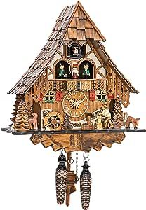 Wood Chopper, Black Forest House, Red Shutters, Forest Clock, Cuckoo Clocks, Chalet Style, Folk Dance, Water Wheel, Grandfather Clock