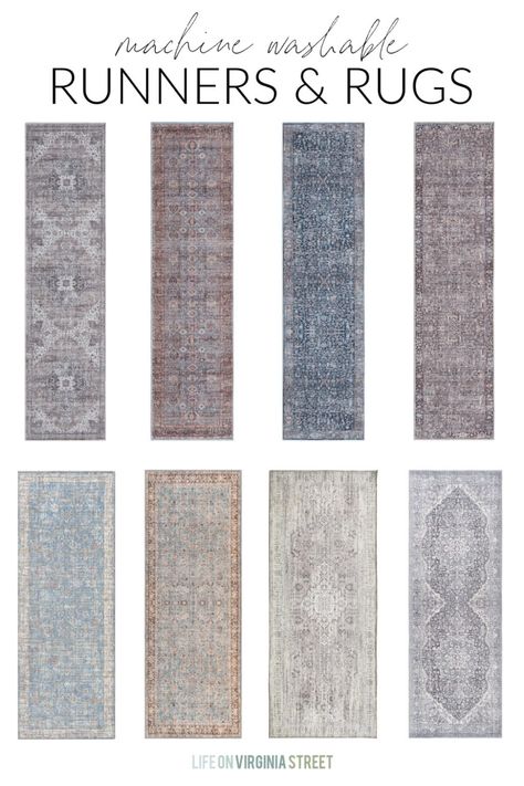 Runner In Bathroom, Small Bathroom Rug Ideas, Master Bath Rug, Kitchen Runner Rug Ideas, Farmhouse Runner Rug, Kitchen Runners, Small Bathroom Rug, Bathroom Runner, Bath Runner