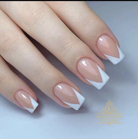 Pin on Do my nails Chic Manicure, French Tip Acrylic Nails, Classy Acrylic Nails, Cute Gel Nails, Acrylic Nails Coffin Short, White French, Dipped Nails, Fabulous Nails, Dream Nails