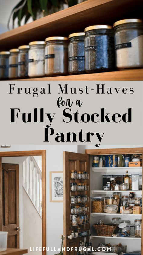 Essentials Grocery List, Pantry Grocery List, Stocked Pantry, Free Pantry, Pantry List, Stock Your Pantry, Wholesome Meals, Perfect Pantry, Homemade Pantry