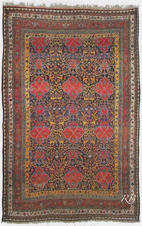 Bijar Iran-Persia ca.1880 346x567 Antique Carpets, Persian Carpet, Iran, Kilim Rugs, Persian, Rugs On Carpet, Carpet