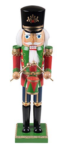 Nutcracker Figures, Nutcracker Christmas Decorations, Wooden Nutcracker, Nutcracker Soldier, Disney Figurines, Black White And Gold, Christmas D, Nutcracker Christmas, Blue Hat