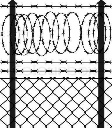 Wired Fence, Grunge Designs, Meg 2, Prison Life, Barb Wire, Security Fence, Leg Tattoos Women, Tattoo Stencil Outline, Wire Fence