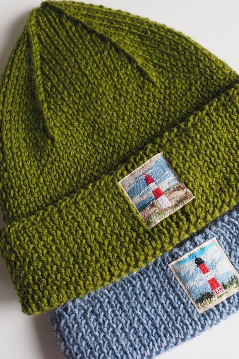 Unique piece from the collection of knitted hats with a symbols of northern Germany and it has shape like famous Jacques Yves Cousteau hat. Can be used as winter or off-season hand knitted hat with hand embroidery. READY TO SHIP! Material: 100% soft merino wool Size: suitable for head circumference 55-65 cm, height approx. 23 cm Jacques Yves Cousteau, Northern Germany, Wool Embroidery, Hand Knit Hat, Knitted Hat, Knit Beanie, Handmade Art, Lighthouse, Hand Embroidery