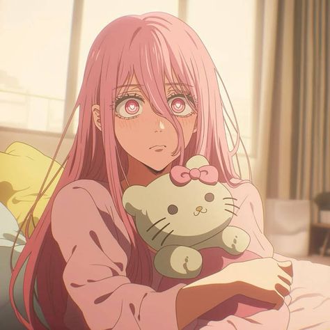 Pink And Black Characters, Pink Hair Girl Pfp, Anime Character Pink Hair, Pink Hair Anime Characters, Aesthetic Anime Pfp Female, Pretty Anime Women, Anime Female Oc, Female Anime Pfp, Anime Pfp Female