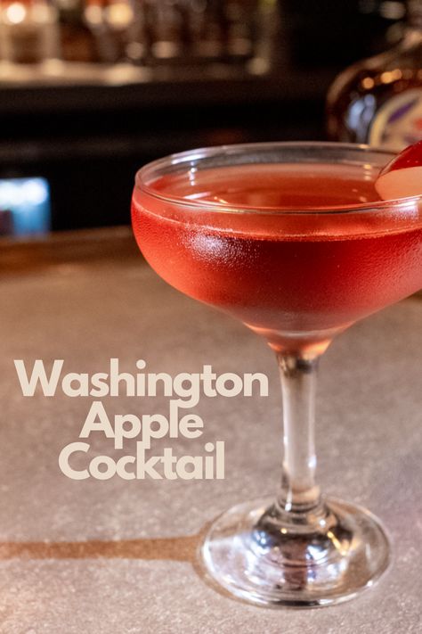 Washington Apple Cocktail Washington Apple Cocktail, Washington Apple Drink, Washington Apple Shot, Apple Cocktail Recipes, Apple Shots, Crown Apple, Apple Schnapps, Washington Apple, Brandy Cocktails