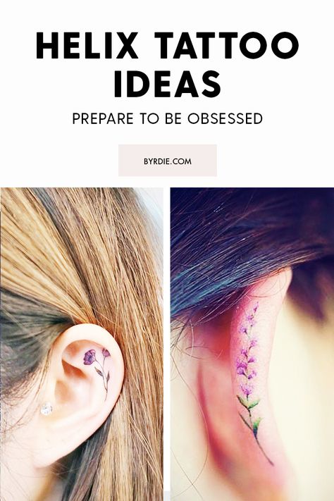 Tattoo Ideas Pretty, Helix Tattoo Ideas, Earring Tattoo, Helix Tattoo, Vintage Aesthetic Tattoos, Tatoo Ring, Inner Ear Tattoo, Art Tattoo Ideas, Ear Tattoos