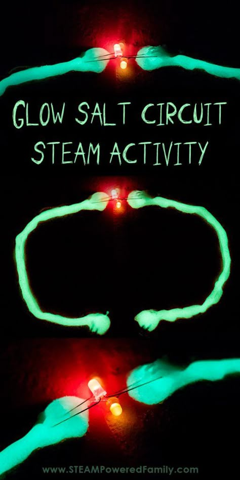 Back To The Future Crafts, Science Activities For Elementary Students, Glow Stick Science Experiment, Glow Activities For Kids, Steam Activities Elementary, Summer Stem, Steam Activity, Steam Ideas, Electrical Circuit