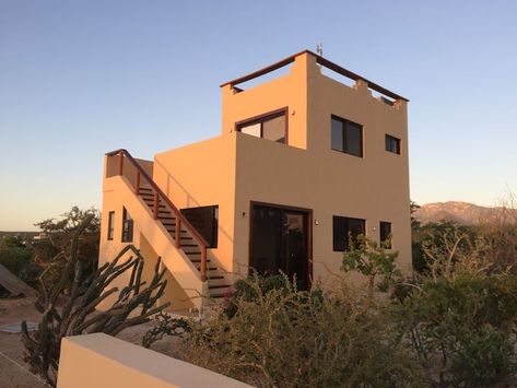 Great View, Great Launch Site, Fiber Optic Cable - Houses for Rent in El Sargento, Baja California Sur, Mexico - Airbnb Mexico Airbnb, Bnb Ideas, Two Story House, Brick Architecture, Air Bnb, Fiber Optic Cable, Baja California Sur, Two Story Homes, Story House