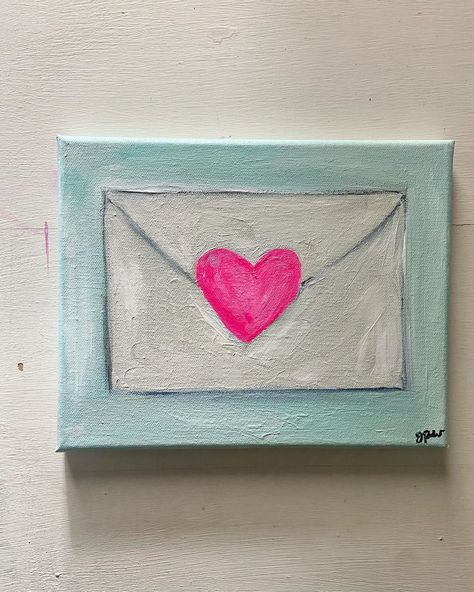 Happy Valentine’s Day! 💕 However you celebrate, It’s never a bad time to let someone know how much you love them. Paintings available @quinnsmercantile #lovebugpainting #loveletterpainting #jetaimepainting #valentinepaintings #gpwart #ginnypworsleyart #murfreesboroartist Simple Valentines Painting, Block Letter Canvas, Love Letter Painting, Love Letter Art, Valentine Canvas, Gifts For Bf, Canvas Letters, Bad Time, Bf Gifts