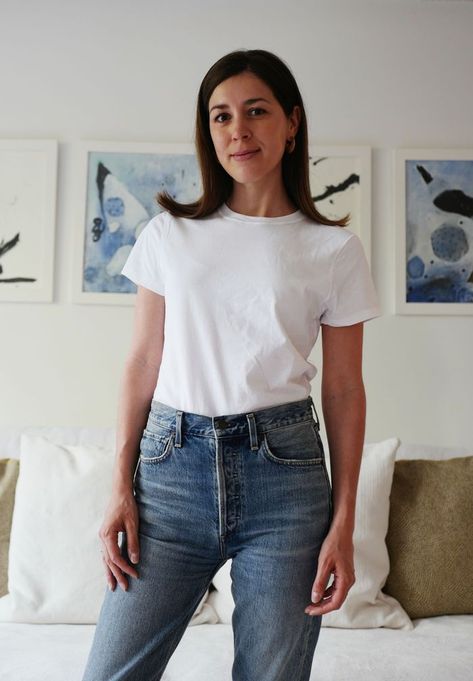 I Tried the 3 Best-Selling White T-Shirts on Who What Wear—Here Are My Thoughts Best Basic Tees For Women, Best White T Shirt Women, White T Shirt Aesthetic, White Tee Shirt Outfit, White T Shirt And Jeans, Perfect White Tee Shirt, White T Shirt Outfit, White Tshirt Women, Drapey Pants