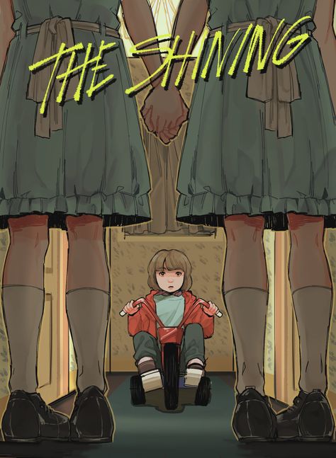 ArtStation - The Shining, BIO Shitto The Shining Poster, The Shining Twins, Horror Drawing, Stephen King Books, Movie Poster Wall, Horror Movie Art, Horror Movie Posters, Film Inspiration, Scary Art