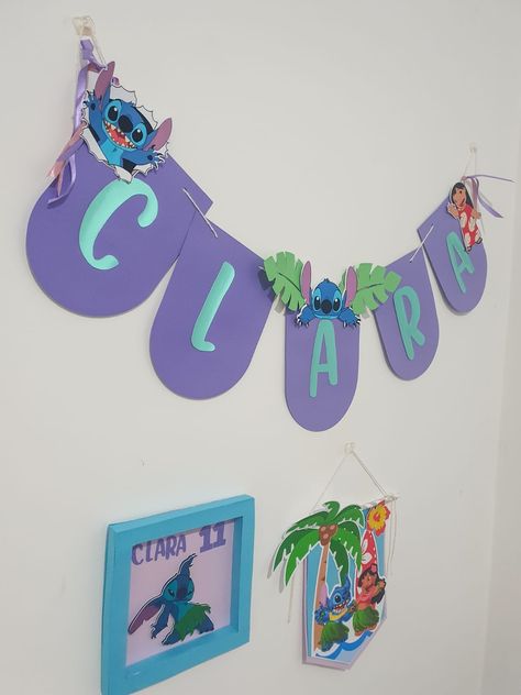 Stitch Diy Decorations, Diy Lilo And Stitch Decor, Diy Stitch Party Decorations, Cumple De Stitch Ideas, Stitch Birthday Party Decorations, Stitch Party, Lilo And Stitch Merchandise, Stitch Birthday, Lilo And Stitch Quotes