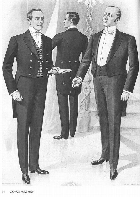 The butler wears a particular horizontal stripe vest as a distinction from the class he serves. Butler Uniform, Formal Breakfast, Butler Outfit, Victoria Era, Thomas Barrow, Dress 1900, Drowsy Chaperone, Blithe Spirit, Night Music