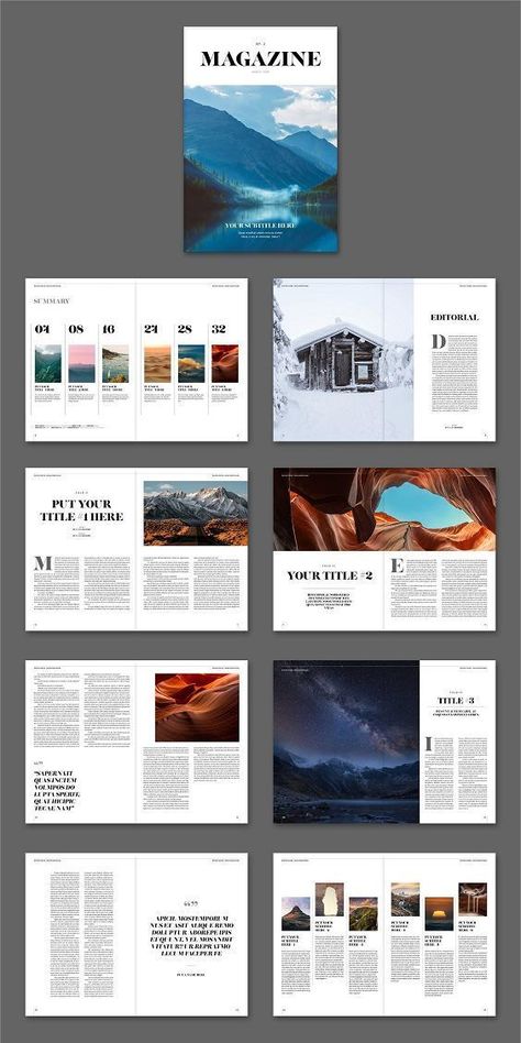 Magazine Page Number Design, Magazine Image Layout, Clean Magazine Design, Magazine Ideas Inspiration, 3 Column Layout Design, Clean Layout Design, Minimalist Magazine Design, Luxury Magazine Layout, Magazine Pages Design