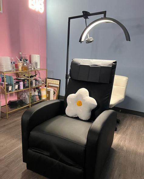 Accepting new clients 🌸 Come sit in my chair & see what the hype is all about ! - $111 Summer Sale hybrid & wet sets is still going but extremely limited availability left ( ends 6/30 ) Like this if you think we should extend the $111 summer sale ☀️ #dmvlashes #pglashtech #lashinspo #lashroomgoals #bluedreams Lash Recliner Chair Set Up, Lash Recliner, Lash Chair, Esthetician Inspiration, Lash Room Decor, Accepting New Clients, Wet Set, Sitting Chair, Beauty Room Decor