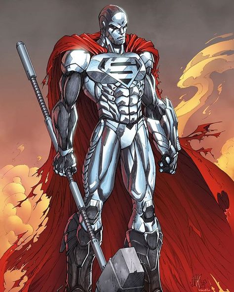 Steel  DC Universe Steel Dc Comics, Steel Dc, Superman Artwork, Dc Comics Wallpaper, Superman Art, Univers Dc, Black Comics, Arte Dc Comics, Dc Comics Superheroes