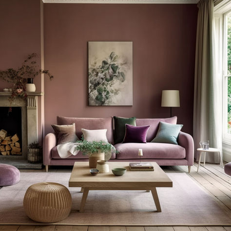 11 Stunning Mauve Decor Ideas You'll Want in Your Home Mauve Decor, Mauve Living Room, Mauve Walls, Rearranging Furniture, Innovative Furniture, Pink Bedrooms, Chic Spaces, Innovative Ideas, Inside The Box