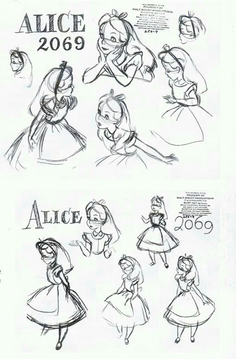 Disney Art Style, Animation Disney, Character Model Sheet, Some Sketches, Disney Concept Art, Disney Sketches, Model Sheet, Disney Alice, Disney Character