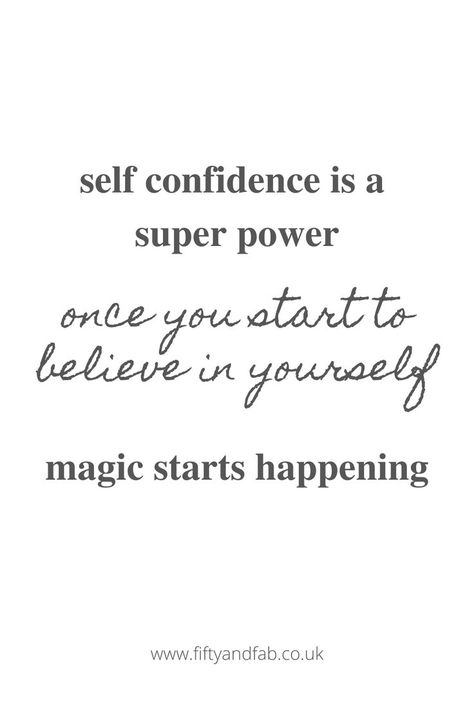 Self confidence is a super power, once you start to believe in yourself, magic starts happening. Building Yourself, How To Build Confidence, Women Motivation, Confidence Quotes, Build Confidence, Joe Browns, You Are Worthy, Autumn Style, Believe In Yourself