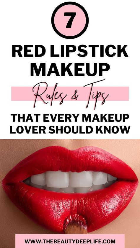 How To Make Red Lipstick Stay, How To Line Red Lips, How To Put On Red Lipstick, Outfits To Wear With Red Lipstick, How To Apply Red Lipstick, How To Apply Red Lipstick Perfectly, Eyeshadow For Red Lips, How To Wear Red Lipstick, Glam Makeup Looks Red Lips